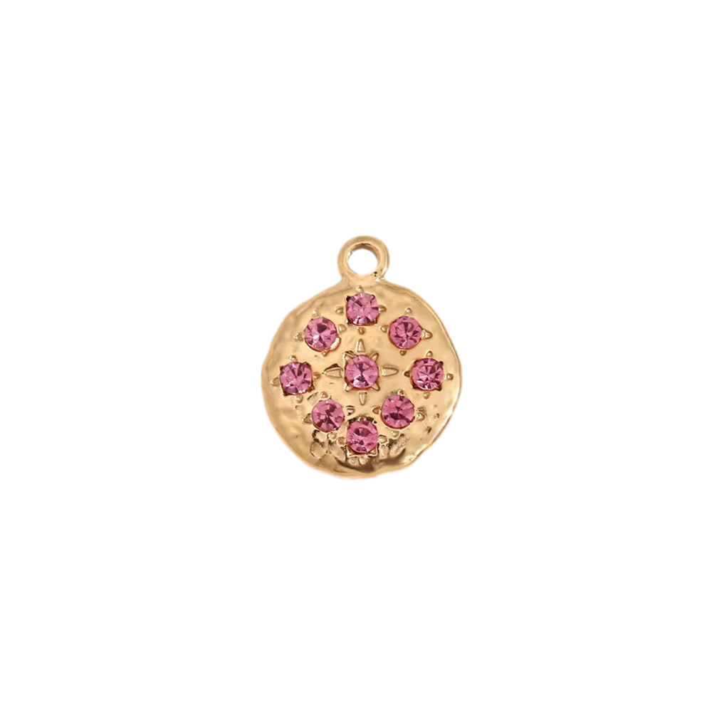 Sparkle Pink Spot Charm