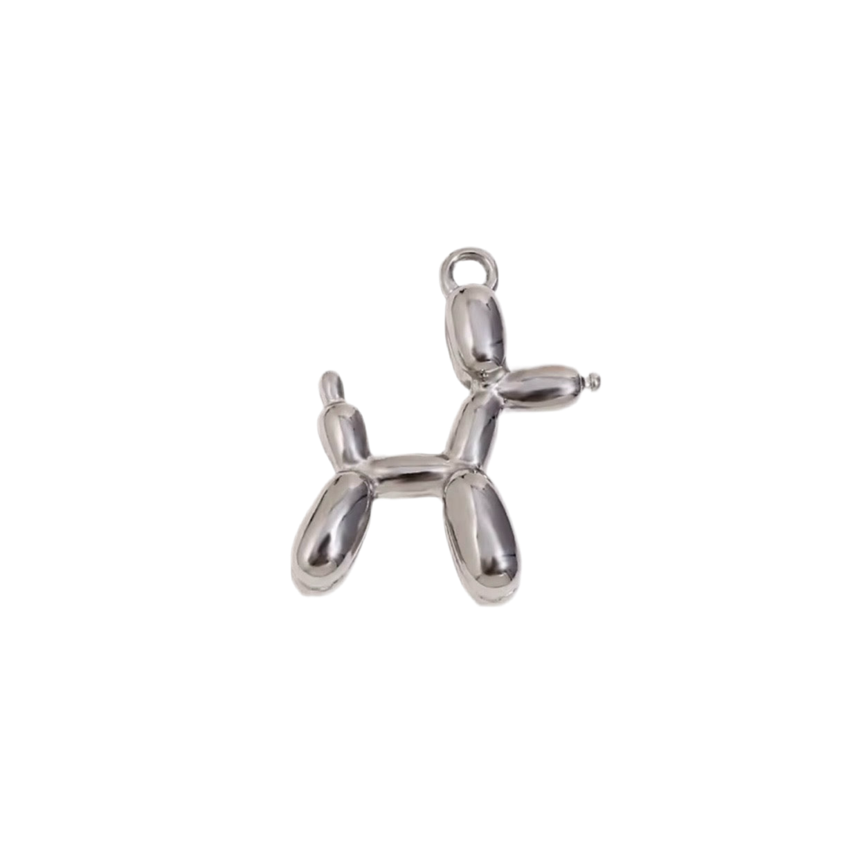 Balloon Dog Silver Charm