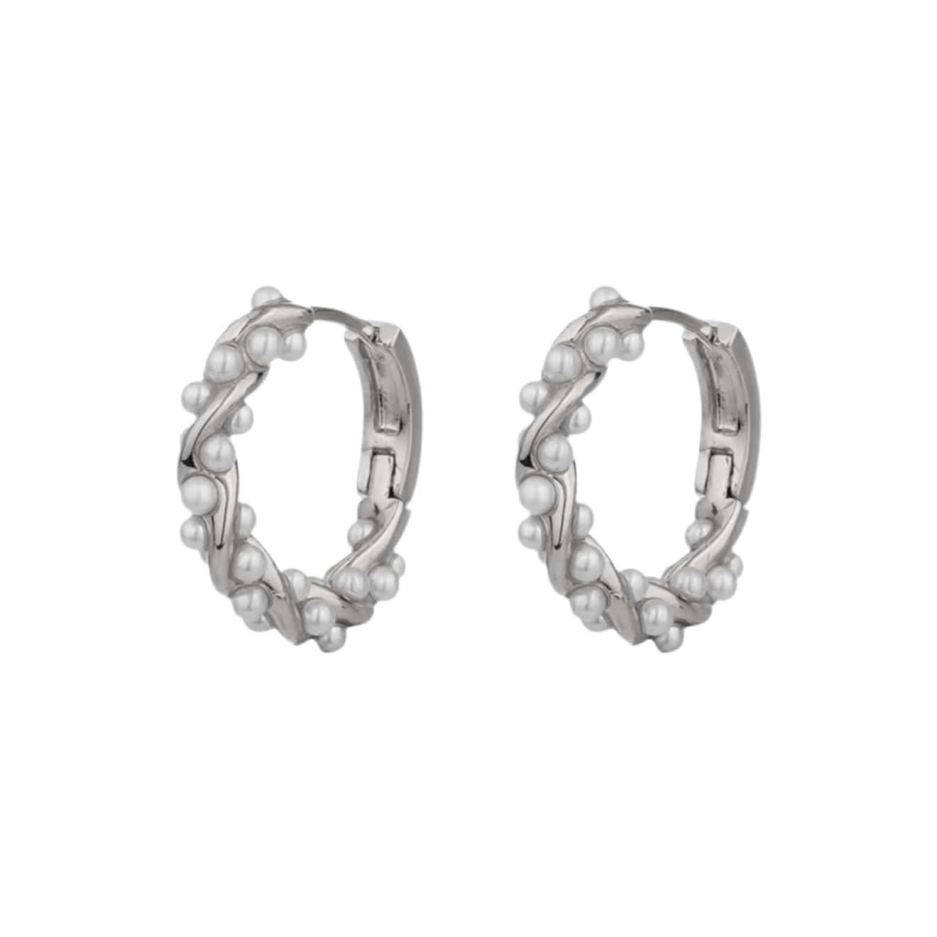Lilliana Silver Hoops