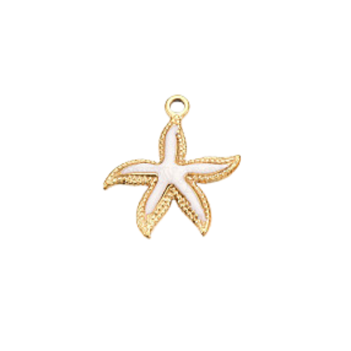 White starfish charm