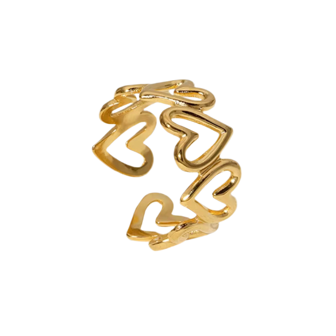Hailey Heart Gold Ring