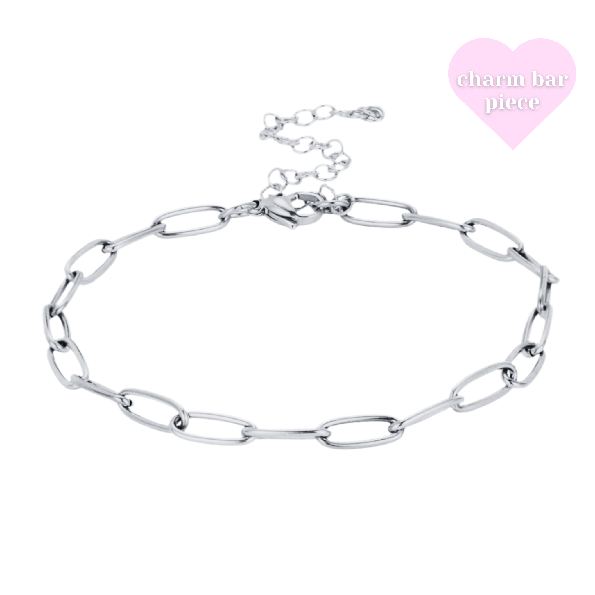 Paperclip Necklace Silver