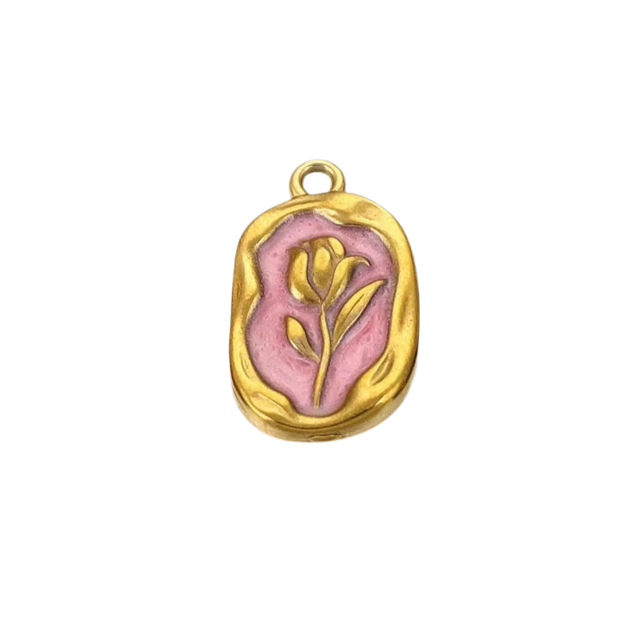 Pink Rose Charm