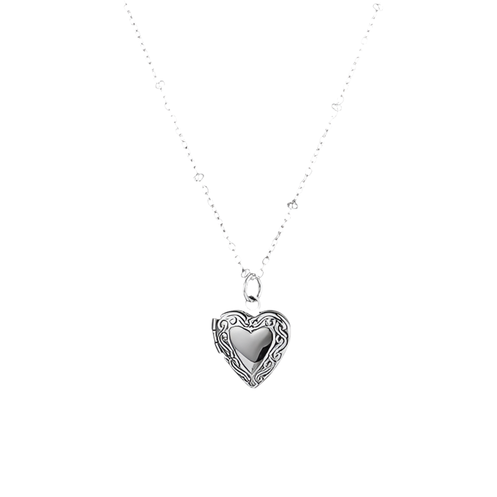 Lisa Locket Silver Necklace