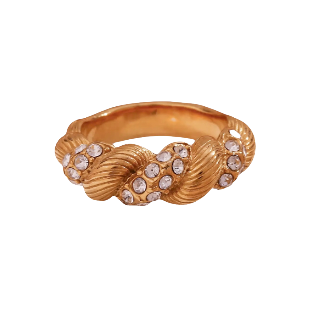 Croissant Twist Ring