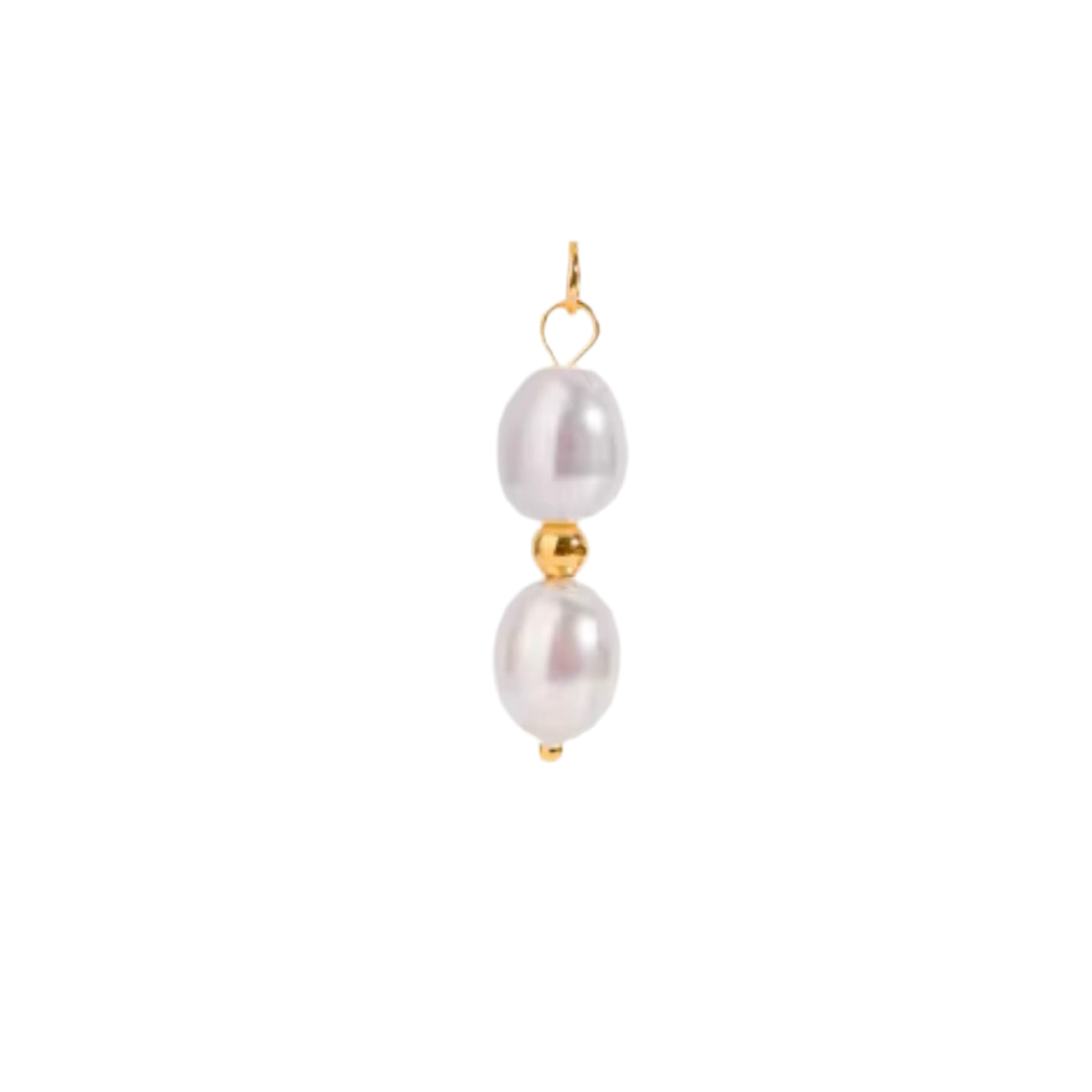 Double pearl charm