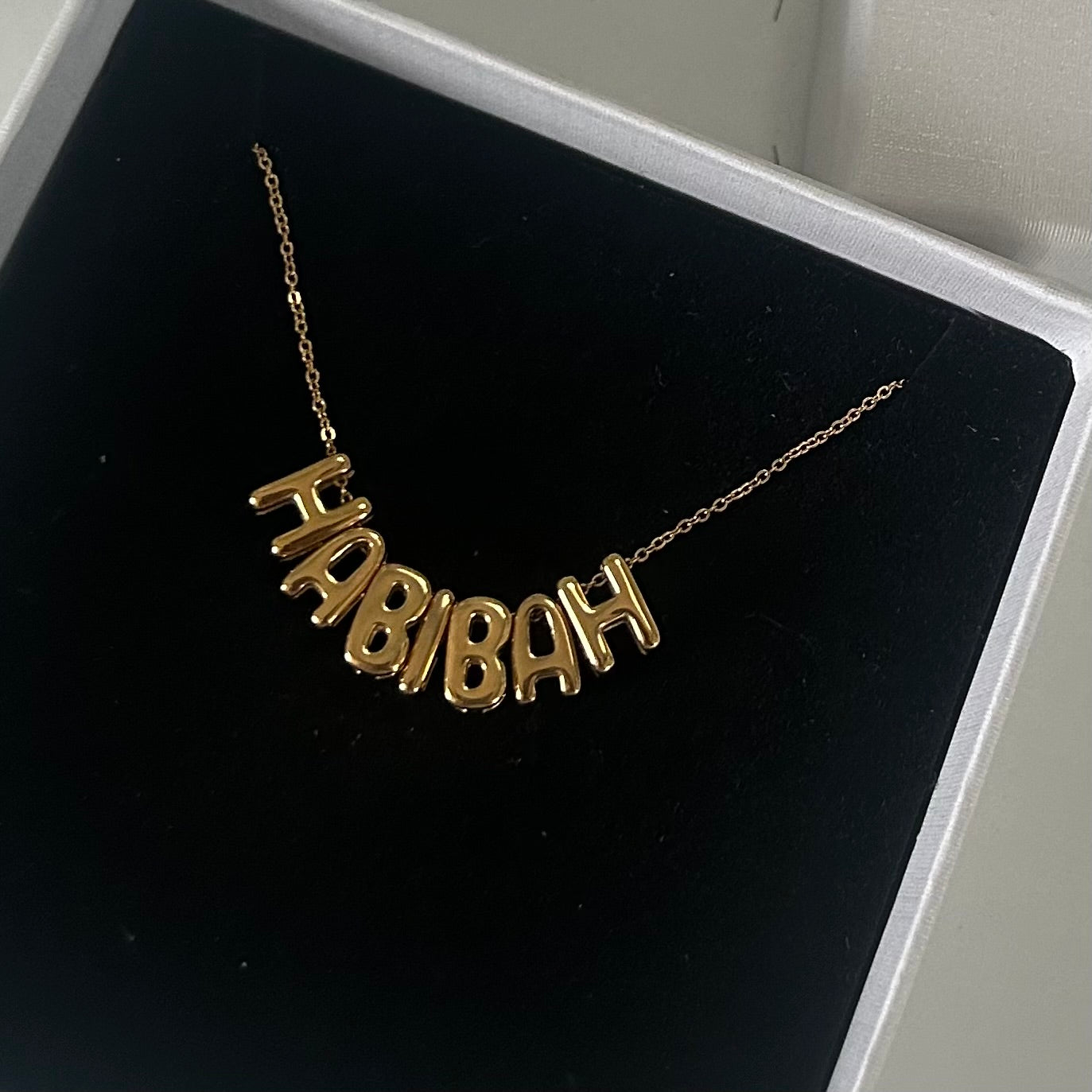 Baby Bubble Name Necklace