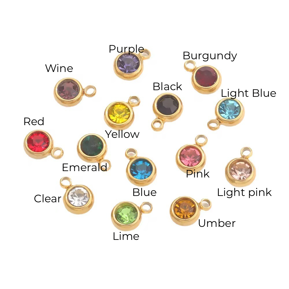Multi Colour Stone Charms